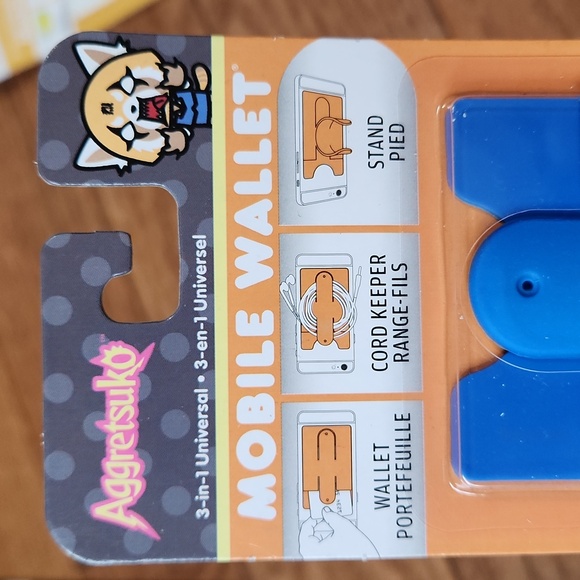 NEW Sanrio Aggretsuko 3-in-1 Universal Mobile Wallet - Picture 3 of 5